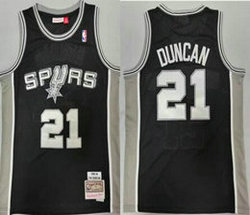 San Antonio Spurs #21 Tim Duncan Black 1998-99 Hardwood Classics Authentic Stitched NBA jersey