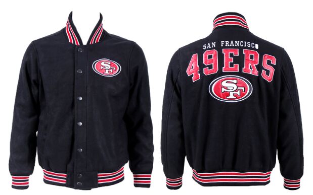 San Francisco 49ers Football Stitched NFL Wool Jacket