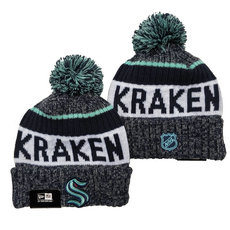 Seattle Kraken NHL Knit Beanie Hats YD 1