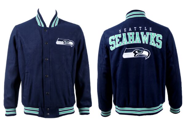 Seattle Seahawks Football Stitched NFL Wool Jacket