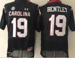 South Carolina Gamecock #19 Jake Bentley College Football Jersey Black