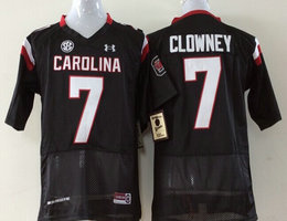 South Carolina Gamecock #7 Javedeon Clowney Black Authentic Stitched NCAA Jersey