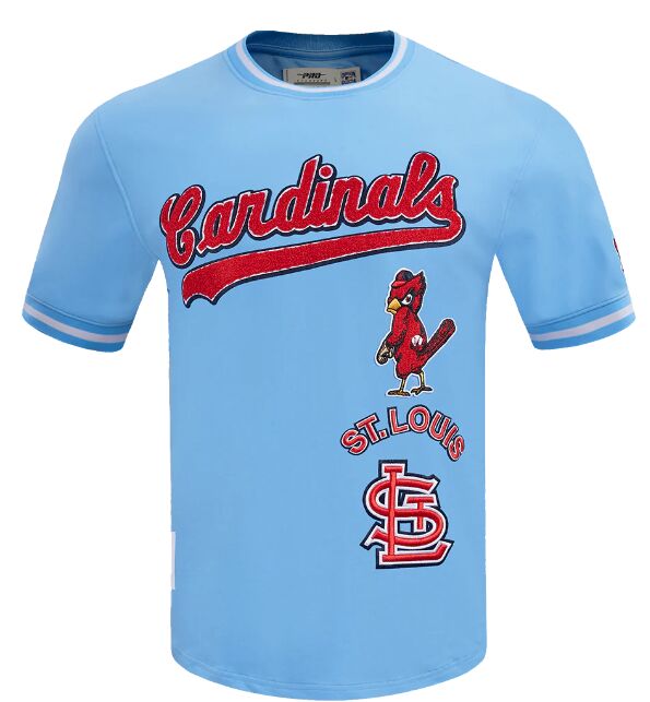 St.Louis Cardinals Blue Pullover Retro Classic TEE jersey