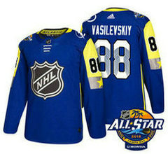 Tampa Bay Lightning #88 Andrei Vasilevskiy Blue 2018 NHL All-Star Stitched Ice Hockey Jersey