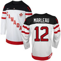 Team Canada #12 Patrick Marleau White 100th Anniversary Authentic Stitched NHL Jerseys