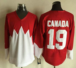 Team Canada #19 Canada 1972 CCM Throwback Hockey Red Authentic Stitched NHL Jerseys