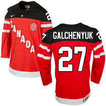Team Canada #27 Alex Galchenyuk Red 100th Anniversary Authentic Stitched NHL Jerseys