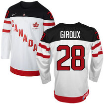 Team Canada #28 Claude Giroux White 100th Anniversary Authentic Stitched NHL Jerseys