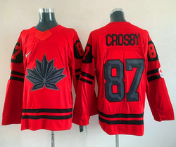 Team Canada #87 Sidney Crosby Red 2022 Beijing Winter Olympic Stitched NHL Jersey
