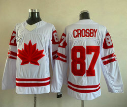 Team Canada #87 Sidney Crosby White 2022 Beijing Winter Olympic Stitched NHL Jersey