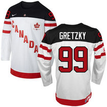 Team Canada #99 Wayne Gretzky White 100th Anniversary Authentic Stitched NHL Jerseys
