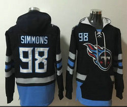 Tennessee Titans #98 Jeffery Simmons Stitched Hoodies
