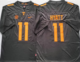 Tennessee Volunteers #11 Jalin Hyatt Gray Stitched NCAA College Football Jersey