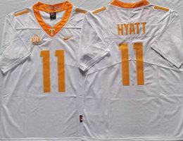 Tennessee Volunteers #11 Jalin Hyatt White Stitched NCAA College Football Jersey