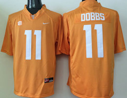 Tennessee Volunteers #11 Joshua Dobbs Orange College Authentic Stitched NCAA Jersey