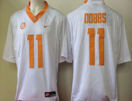 Tennessee Volunteers #11 Joshua Dobbs White College Authentic Stitched NCAA Jersey