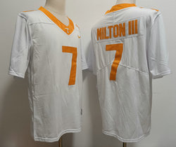 Tennessee Volunteers #7 Joe Milton III White Authentic stitched Football jersey