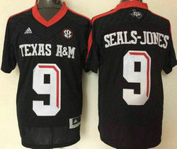 Texas A&M Aggies #9 Ricky Seals-Jones Black Authentic Stitched NCAA Jersey