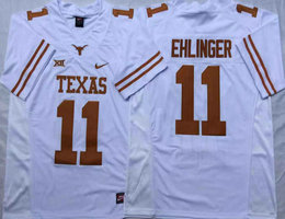 Texas Longhorns #11 Sam Ehlinger White Stitched NCAA College Football Jersey
