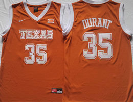 Texas Longhorns #35 Kevin Durant Yellow College Basketball Jersey