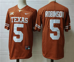 Texas Longhorns #5 Bijan Robinson Yellow Vapor Untouchable Authentic Stitched NCAA Jersey