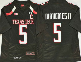 Texas Tech Red Raiders #5 Patrick Mahomes Black Vapor Untouchable Authentic Stitched NCAA Jersey