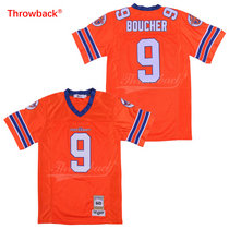 The Waterboy #9 Bobby Boucher Orange Movie Throwback Authentic Sitched Football Jersey