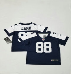 Toddler Nike Dallas Cowboys #88 CeeDee Lamb Blue Thanksgiving Authentic Stitched NFL Jersey