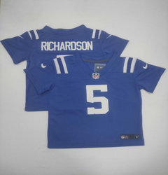 Toddler Nike Indianapolis Colts #5 Anthony Richardson Blue Authentic Stitched NFL Jersey