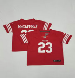 Toddler Nike San Francisco 49ers #23 Christian McCaffrey Red Authentic Stitched NFL Jersey