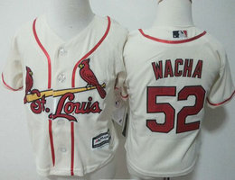 Toddler St.Louis Cardinals #52 Michael Wacha Cream New Majestic Authentic Stitched MLB Jersey