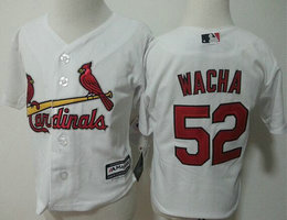 Toddler St.Louis Cardinals #52 Michael Wacha White New Majestic Authentic Stitched MLB Jersey