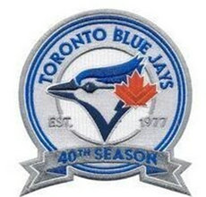 Toronto Blue Jays 40th Anniversary Stitched Patch