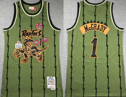 Toronto Raptors #1 Tracy Mcgrady Green 98-99 Hardwood Classic Stitched NBA Jersey