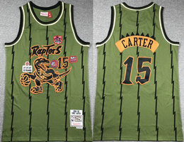 Toronto Raptors #15 Vince Carter Green 98-99 Hardwood Classic Stitched NBA Jersey