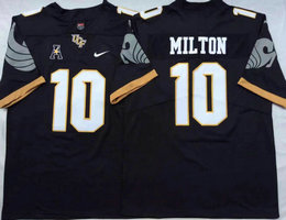 UCF KNIGHTS #10 McKenzie Milton Navy Vapor Untouchable Authentic Stitched NCAA Jersey