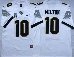 UCF KNIGHTS #10 McKenzie Milton White Vapor Untouchable Authentic Stitched NCAA Jersey