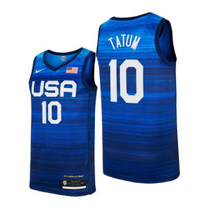 USA Team #10 Jayson Tatum 2021 Tokyo Olympics Jersey