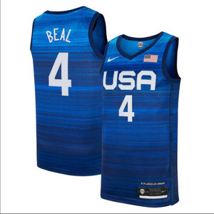 USA Team #4 Bradley Beal 2021 Tokyo Olympics Jersey