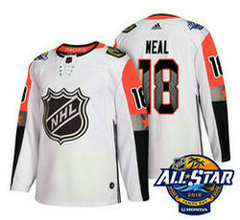 Vegas Golden Knights #18 James Neal White 2018 NHL All-Star Stitched Ice Hockey Jersey