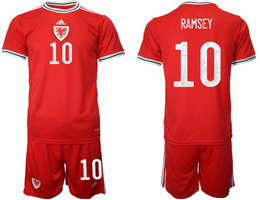 Wales home #10 RAMSEY 2022 World Cup National Soccer Jersey