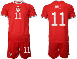 Wales home #11 BALE 2022 World Cup National Soccer Jersey
