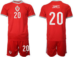 Wales home #20 JAMES 2022 World Cup National Soccer Jersey