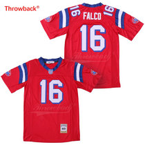 Washington Sentinels #16 Shane Falco Red Movie Throwback Authentic Sitched Football Jersey