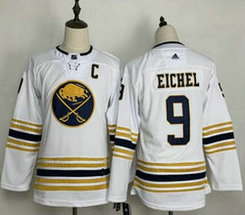 Women's Adidas Buffalo Sabres #9 Jack Eichel 50th anniversary Authentic Stitched NHL Jersey