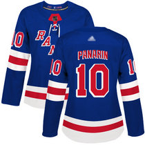Women's Adidas New York Rangers #10 Artemi Panarin Blue Authentic Stitched NHL jersey