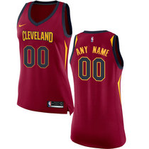 Women's Customized Nike Cleveland Cavaliers Red Authentic Stitched NBA jersey