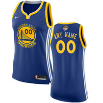 Women's Customized Nike Golden State Warriors Blue Authentic Stitched NBA jersey