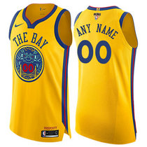 Women's Customized Nike Golden State Warriors Gold Authentic Stitched NBA jersey
