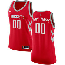 Women's Customized Nike Houston Rockets Red Authentic Stitched NBA jersey